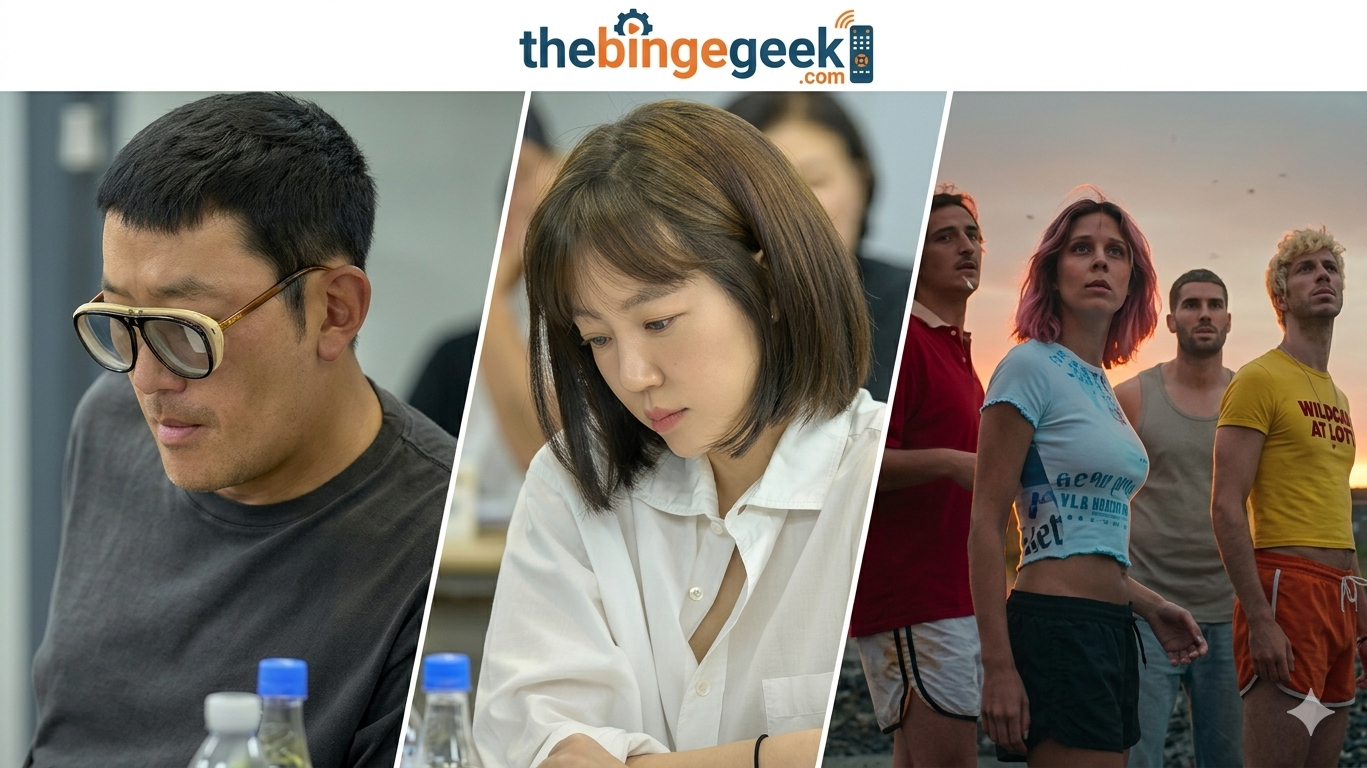 create feature image for thebingegeek.com website and improve the image quilaty