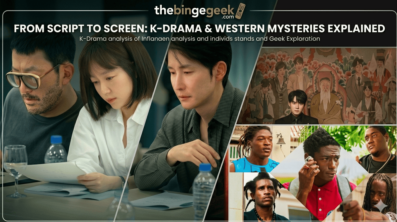 create feature image for thebingegeek.com website and improve the image quilaty