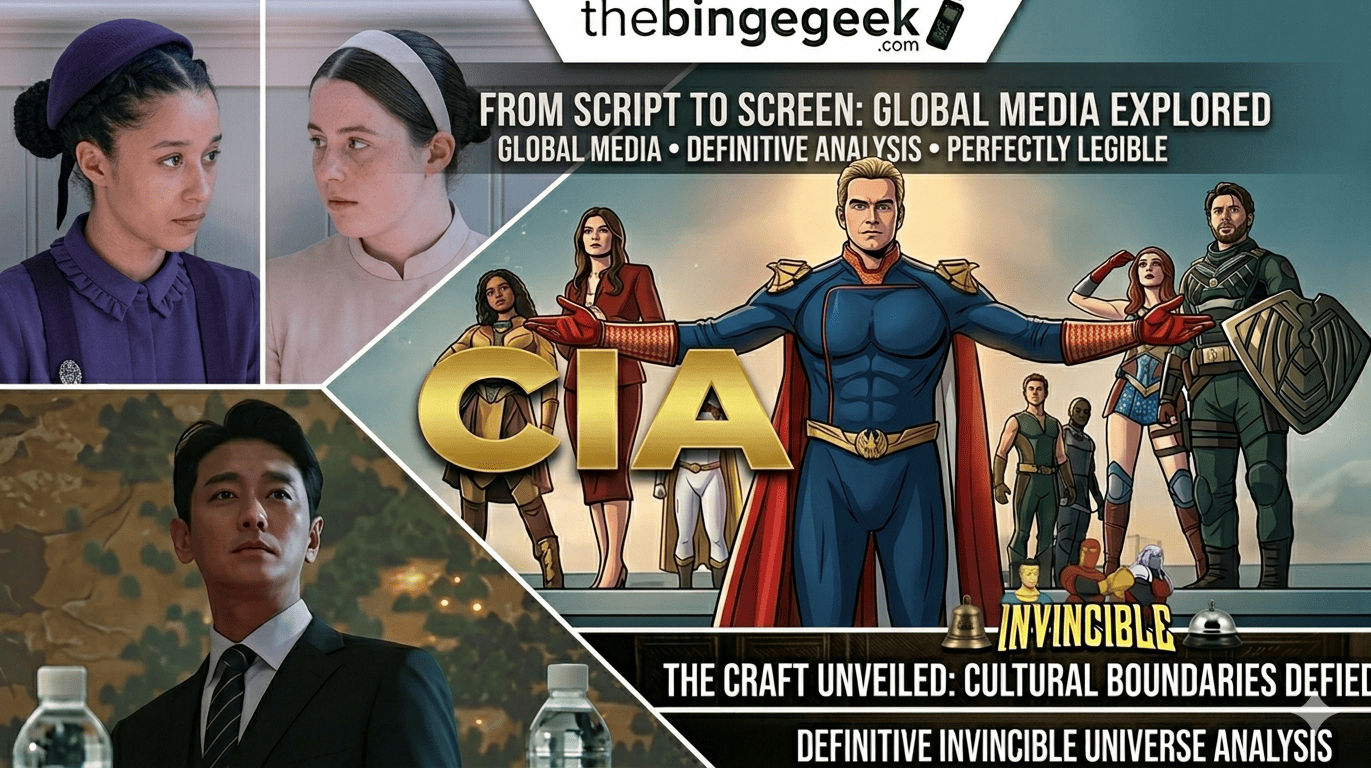 create feature image for thebingegeek.com website and improve the image quilaty