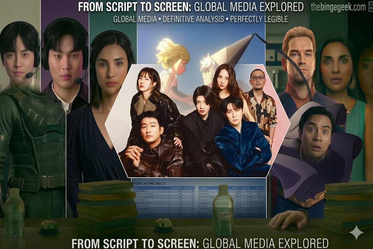 create feature image for thebingegeek.com website and improve the image quilaty