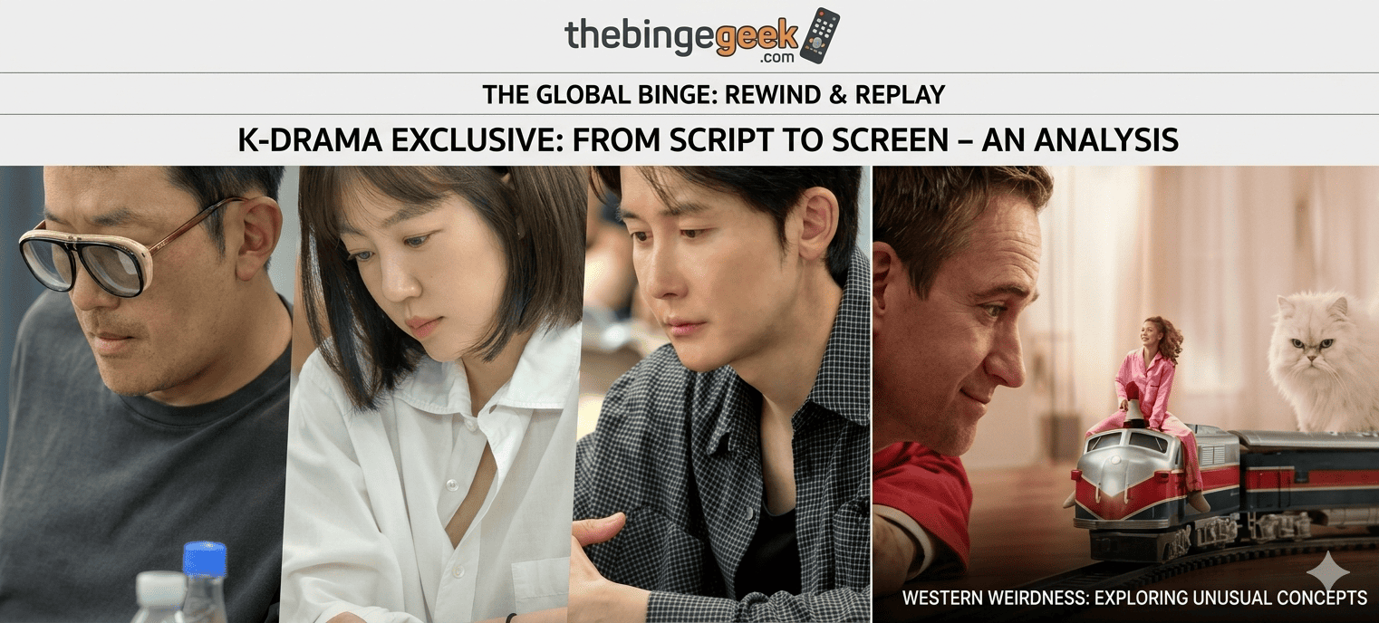 create feature image for thebingegeek.com website and improve the image quilaty