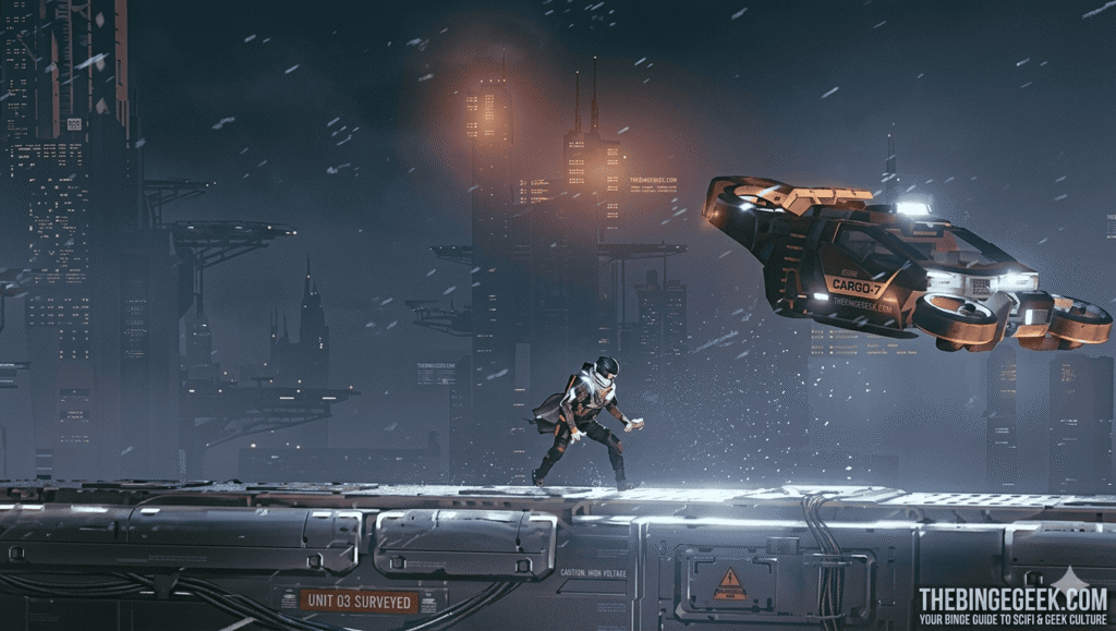 create feature image for thebingegeek.com website and improve the image quilaty