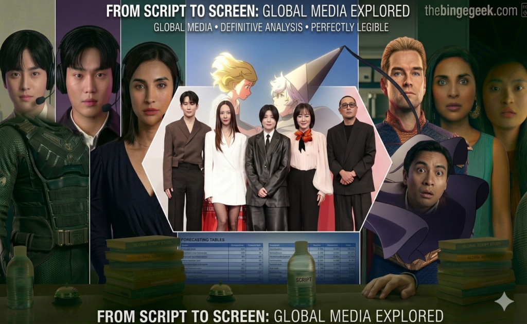 create feature image for thebingegeek.com website and improve the image quilaty