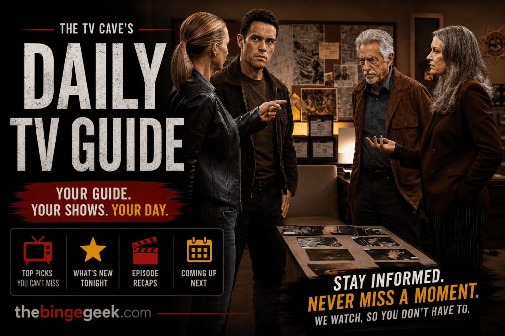 The TV Cave’s Daily TV Guide What to Watch on June 13 2026